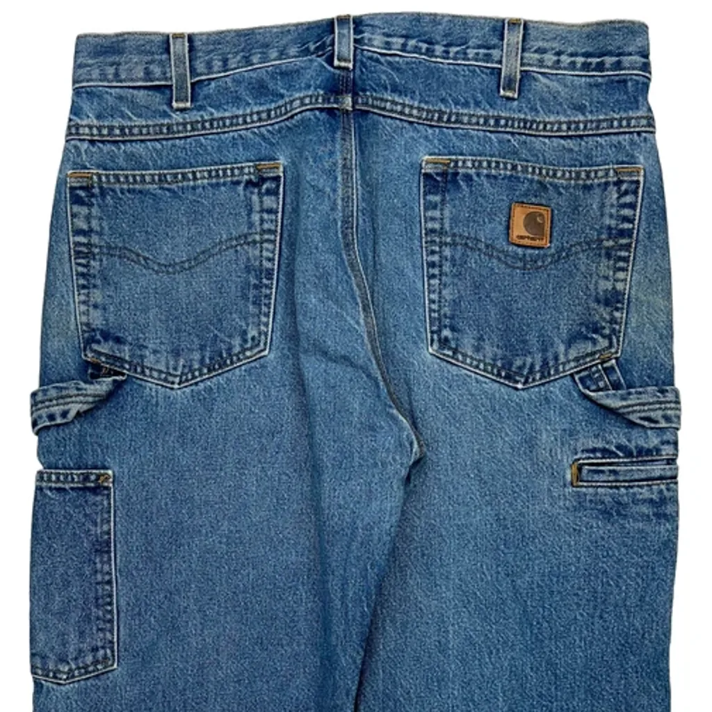 Carhartt Carpenter Jeans - 38W 30L Blue Denim - Image 6
