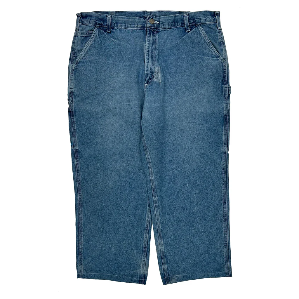 Carhartt Carpenter Jeans - 40W 28L Blue Cotton - Image 2