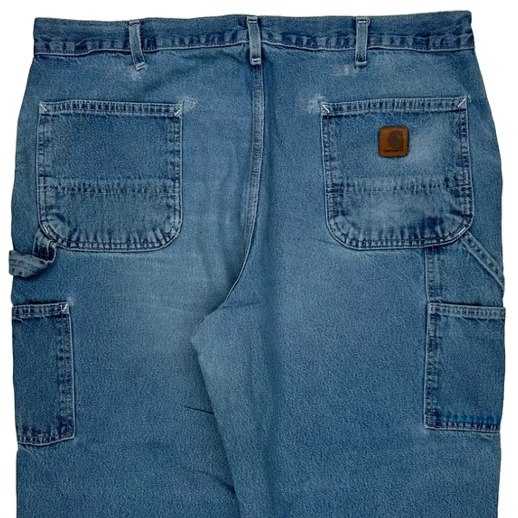 Carhartt Carpenter Jeans - 40W 28L Blue Cotton - Image 8