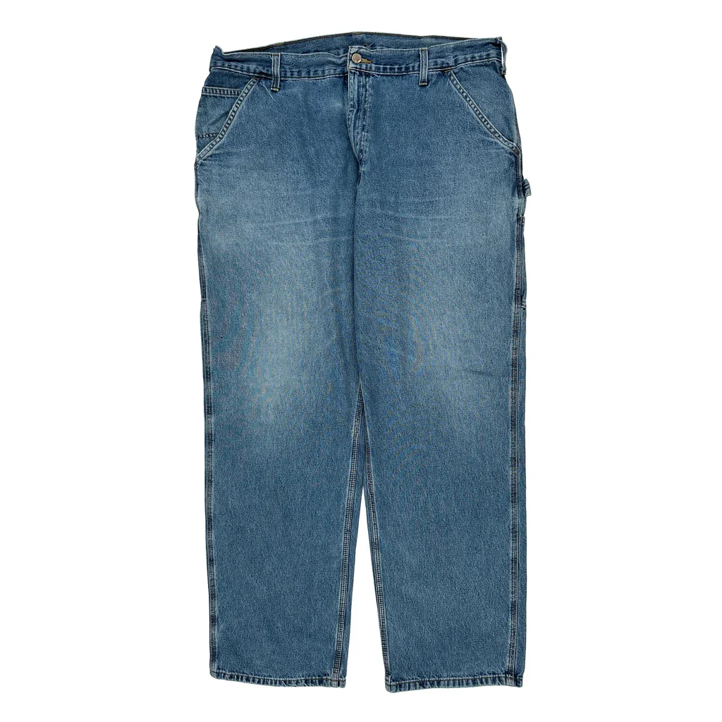 Carhartt Carpenter Jeans - 42W 32L Blue Denim - Image 2