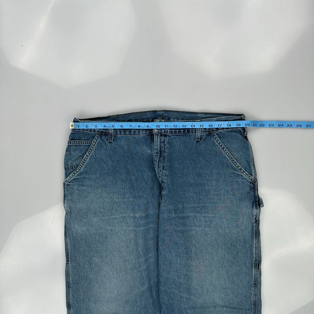 Carhartt Carpenter Jeans - 42W 32L Blue Denim - Image 3
