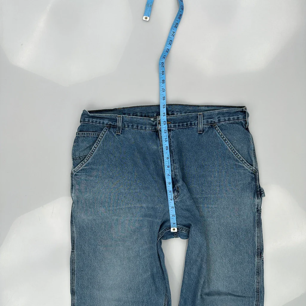 Carhartt Carpenter Jeans - 42W 32L Blue Denim - Image 4