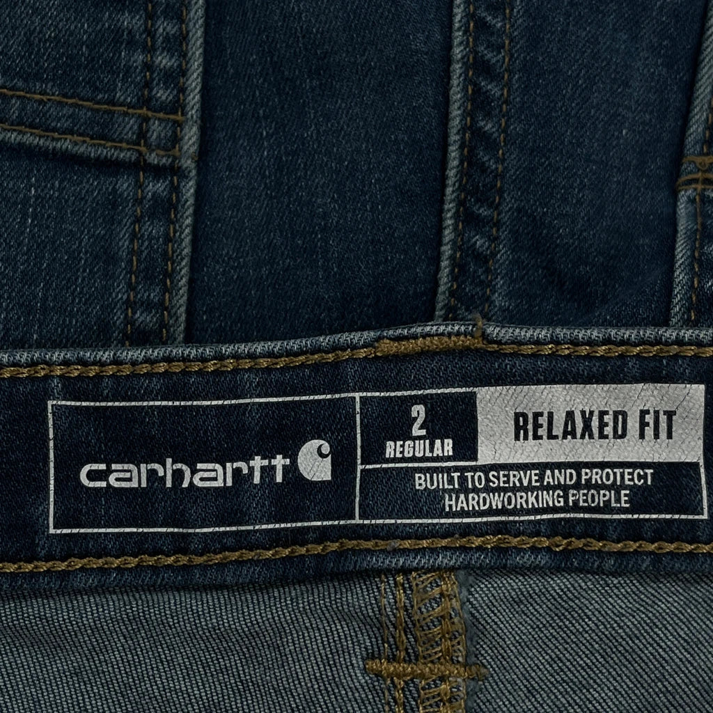 Carhartt Double Knee Carpenter Jeans - 26W UK 6 Blue Denim - Image 6