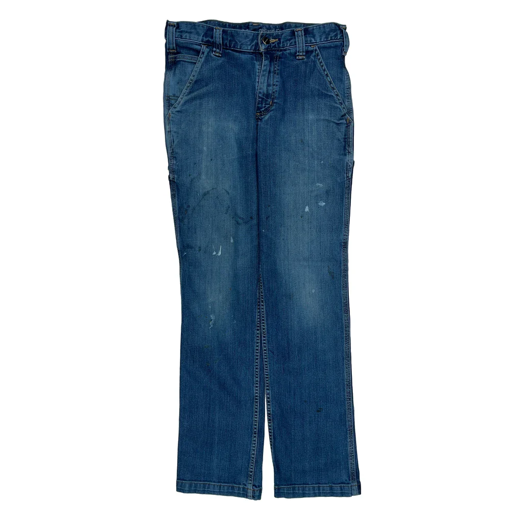 Carhartt Carpenter Jeans - 28W UK 8 Blue Denim - Image 2