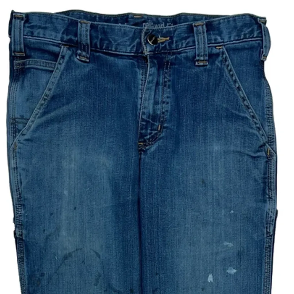 Carhartt Carpenter Jeans - 28W UK 8 Blue Denim - Image 8