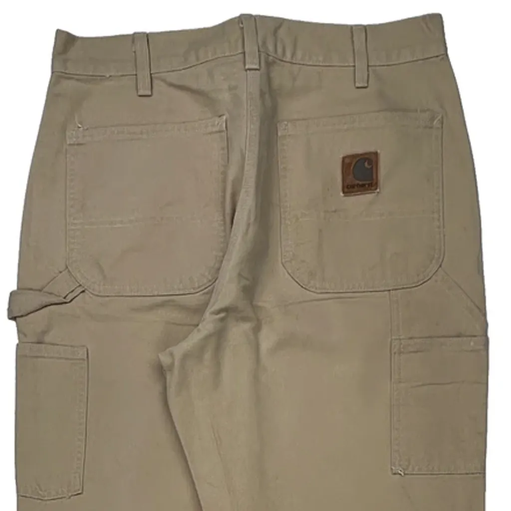 Carhartt B11 Wet Carpenter Pants - 32W 34L Beige Cotton - Image 7