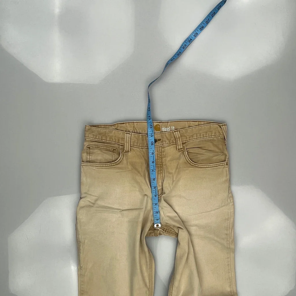 Carhartt Carpenter Pants - 33W 31L Beige Cotton - Image 4