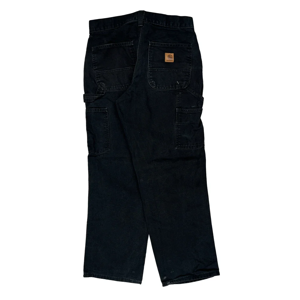 Carhartt B11 Blk Carpenter Pants - 29W 29L Black Cotton