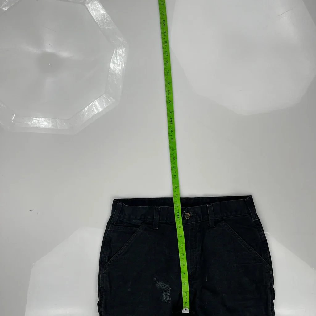 Carhartt B11 Blk Carpenter Pants - 29W 29L Black Cotton - Image 4