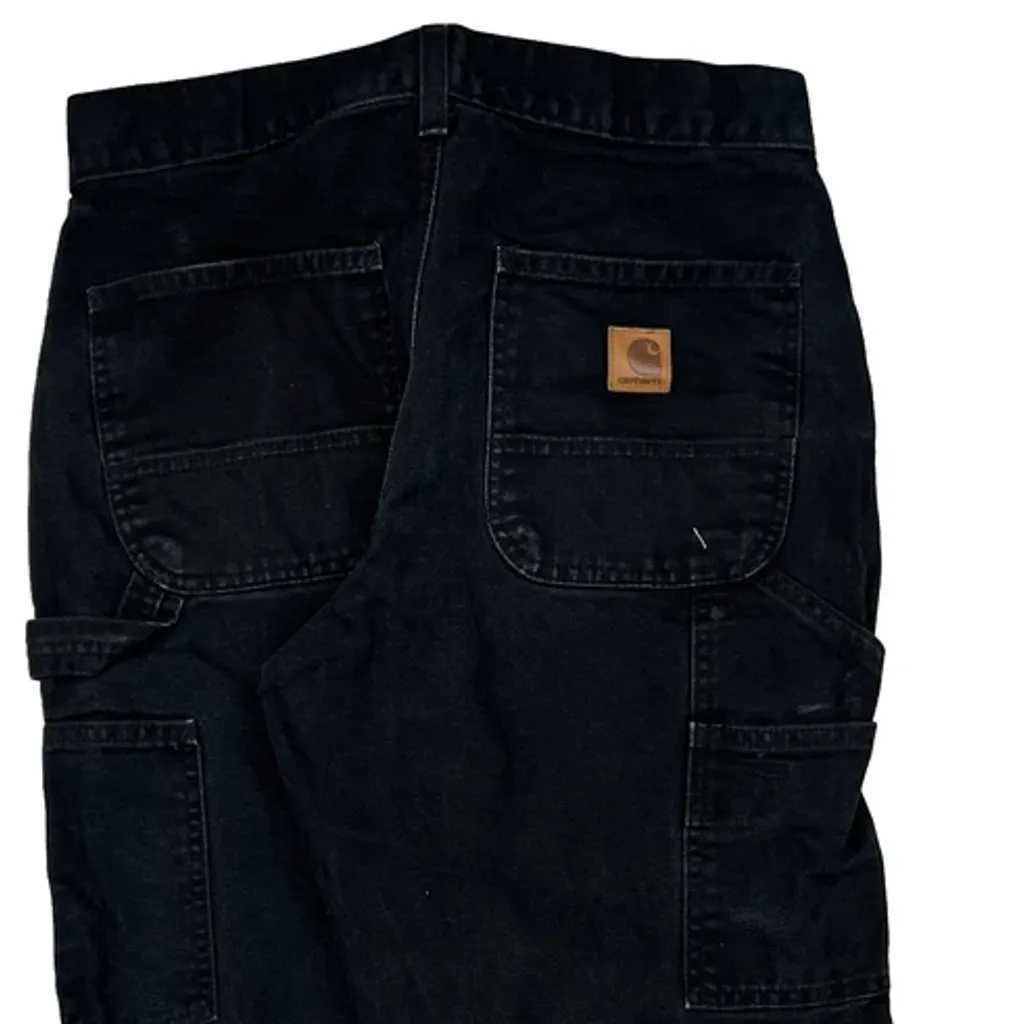 Carhartt B11 Blk Carpenter Pants - 29W 29L Black Cotton - Image 8
