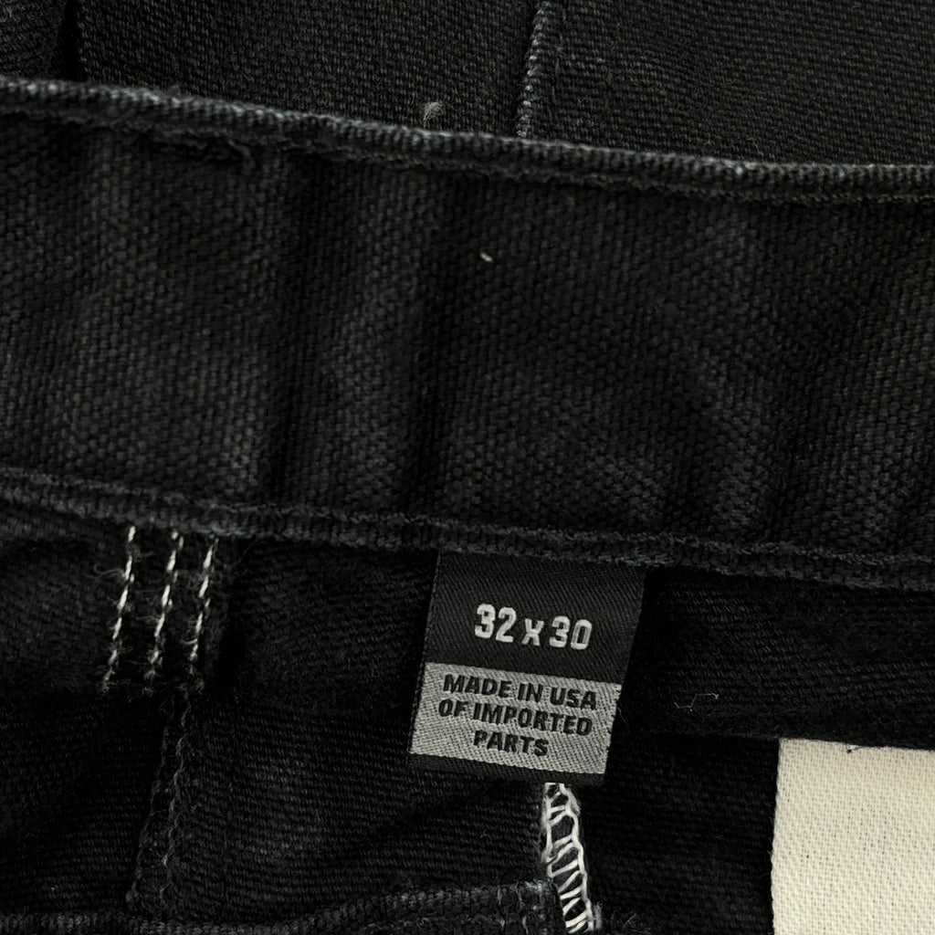 Carhartt Double Knee Carpenter Pants - 30W 27L Black Cotton - Image 6