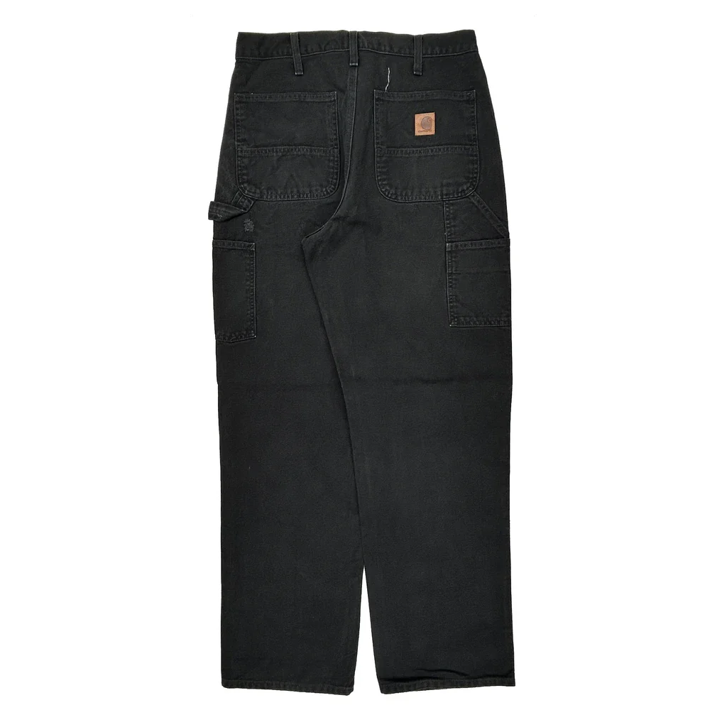 Carhartt Carpenter Pants - 30W 34L Black Cotton