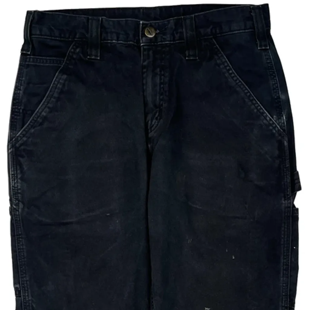 Carhartt B324 Blk Carpenter Pants - 30W 32L Black Cotton - Image 10