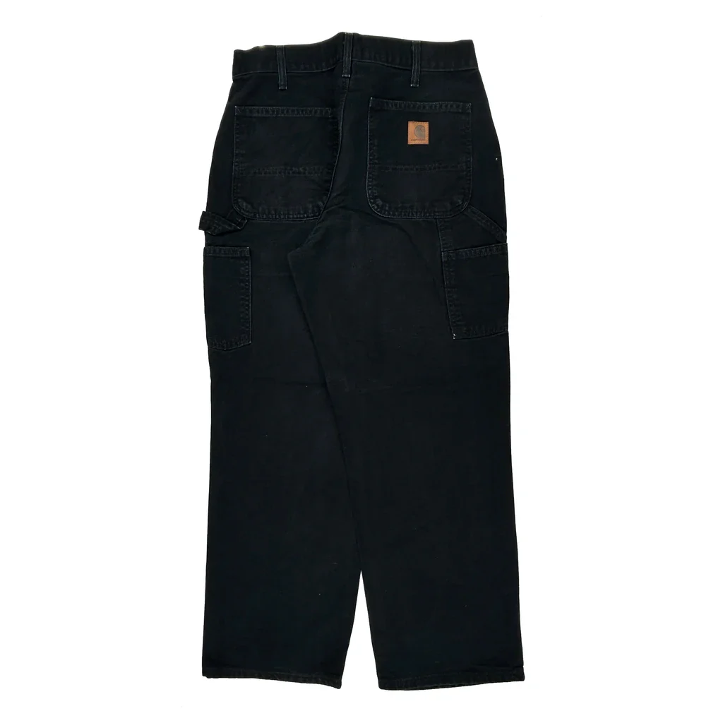 Carhartt B11 Blk Carpenter Pants - 31W 29L Black Cotton