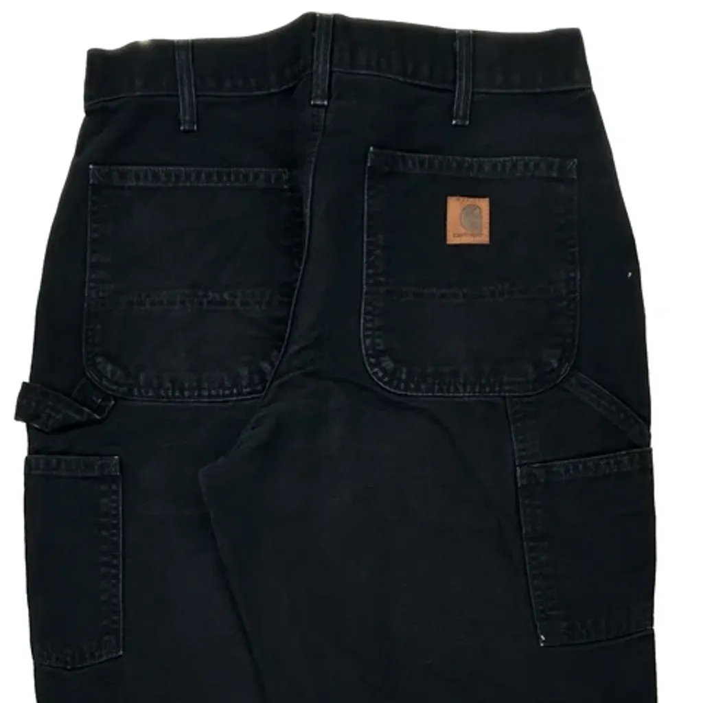 Carhartt B11 Blk Carpenter Pants - 31W 29L Black Cotton - Image 8
