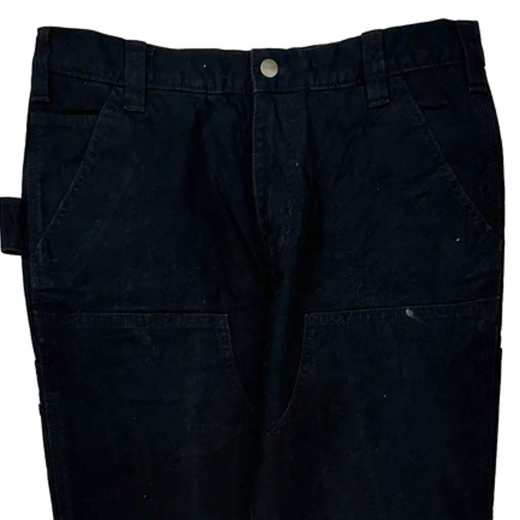 Carhartt Double Knee Carpenter Pants - 34W 34L Black Cotton - Image 10