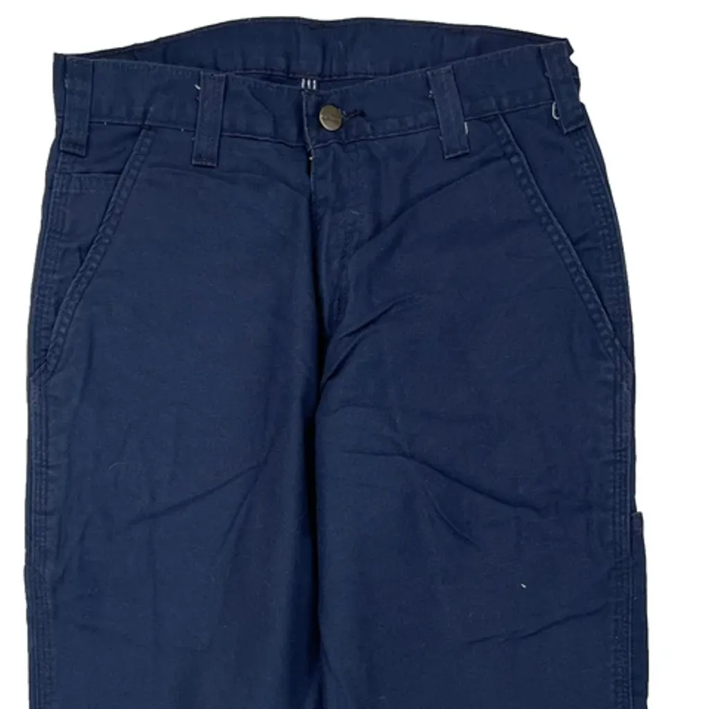 Carhartt Carpenter Pants - 28W 28L Blue Cotton Blend - Image 10
