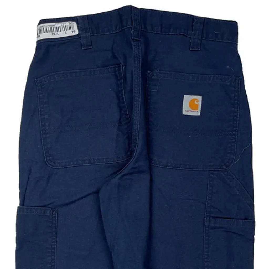 Carhartt Carpenter Pants - 28W 28L Blue Cotton Blend - Image 7