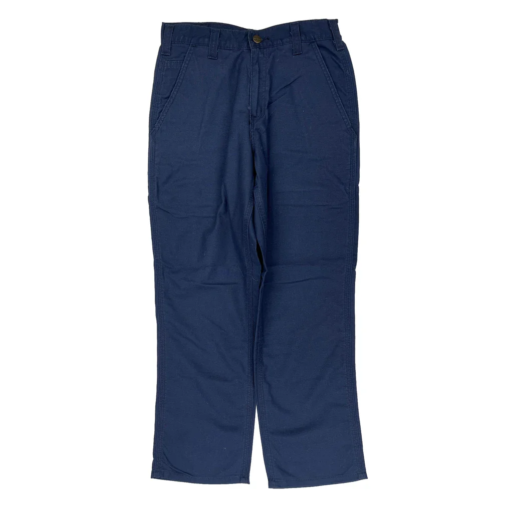 Carhartt Carpenter Pants - 28W 29L Blue Cotton Blend - Image 2