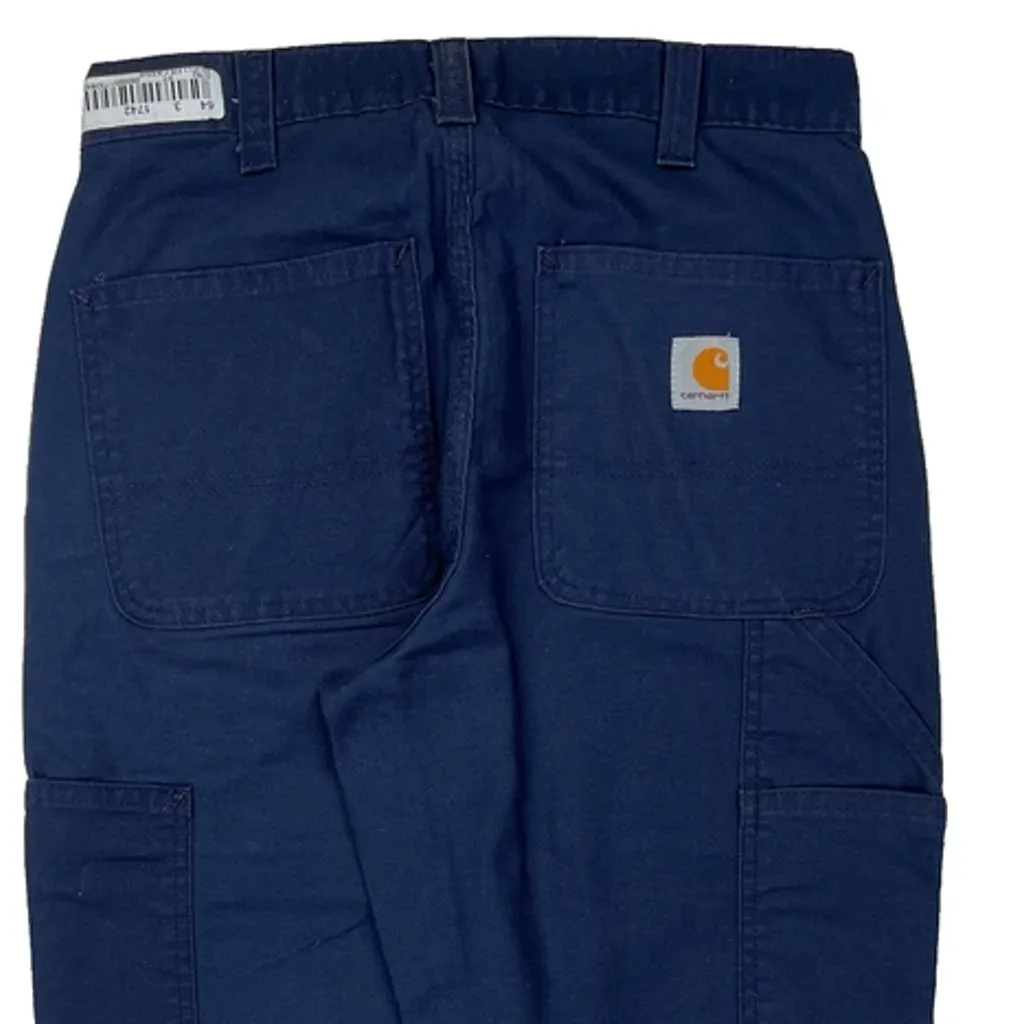 Carhartt Carpenter Pants - 28W 29L Blue Cotton Blend - Image 8