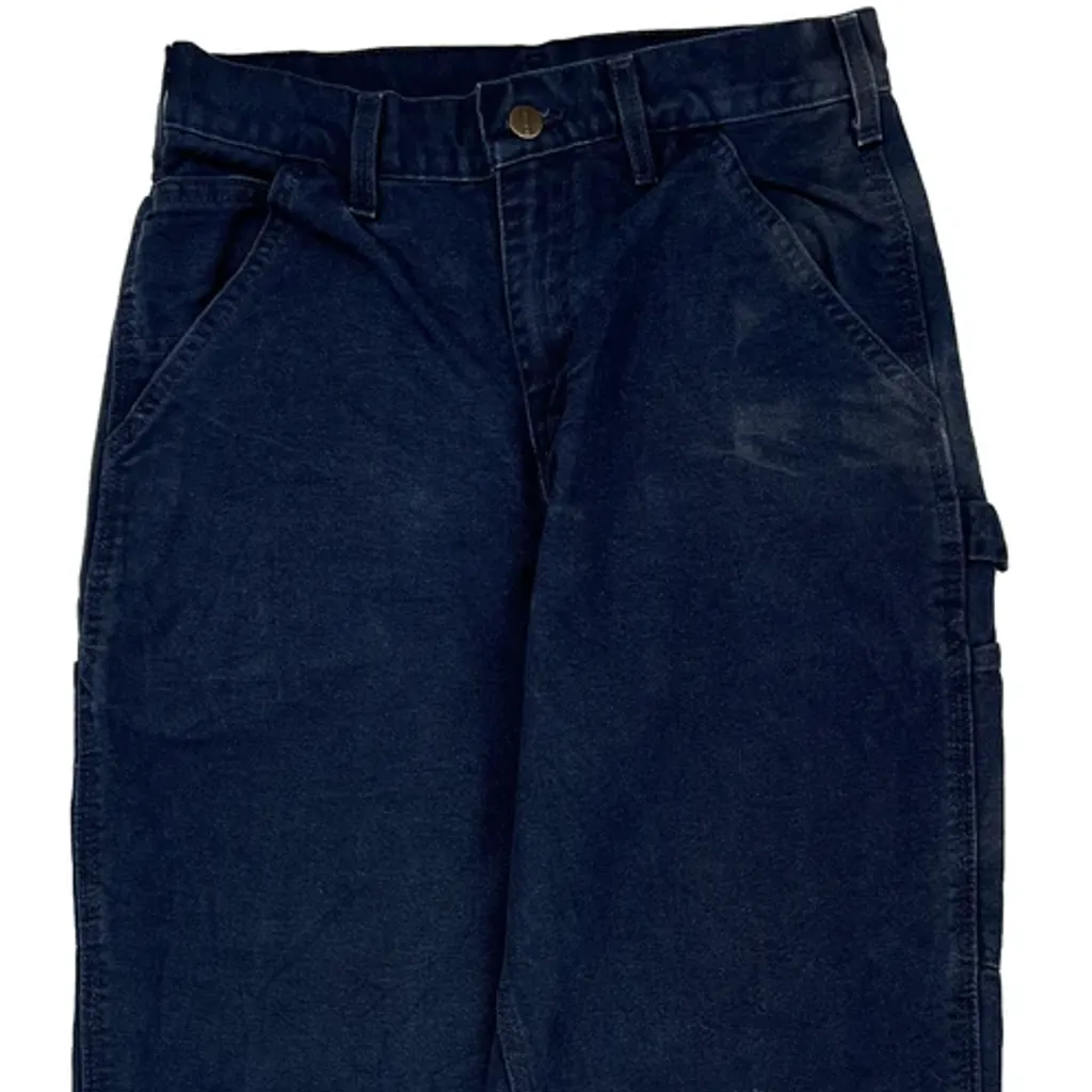 Carhartt B11 Mdn Carpenter Pants - 28W 30L Blue Cotton - Image 10