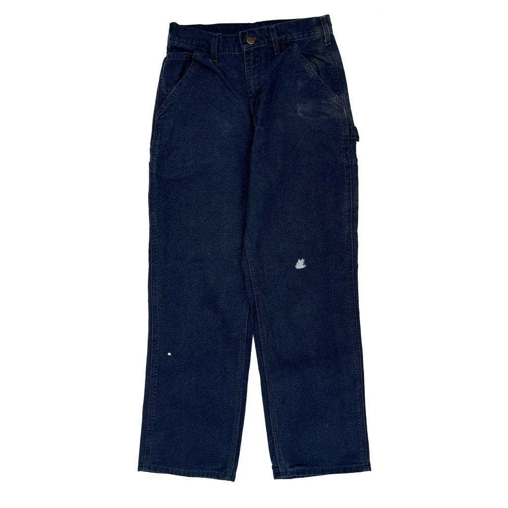 Carhartt B11 Mdn Carpenter Pants - 28W 30L Blue Cotton - Image 2