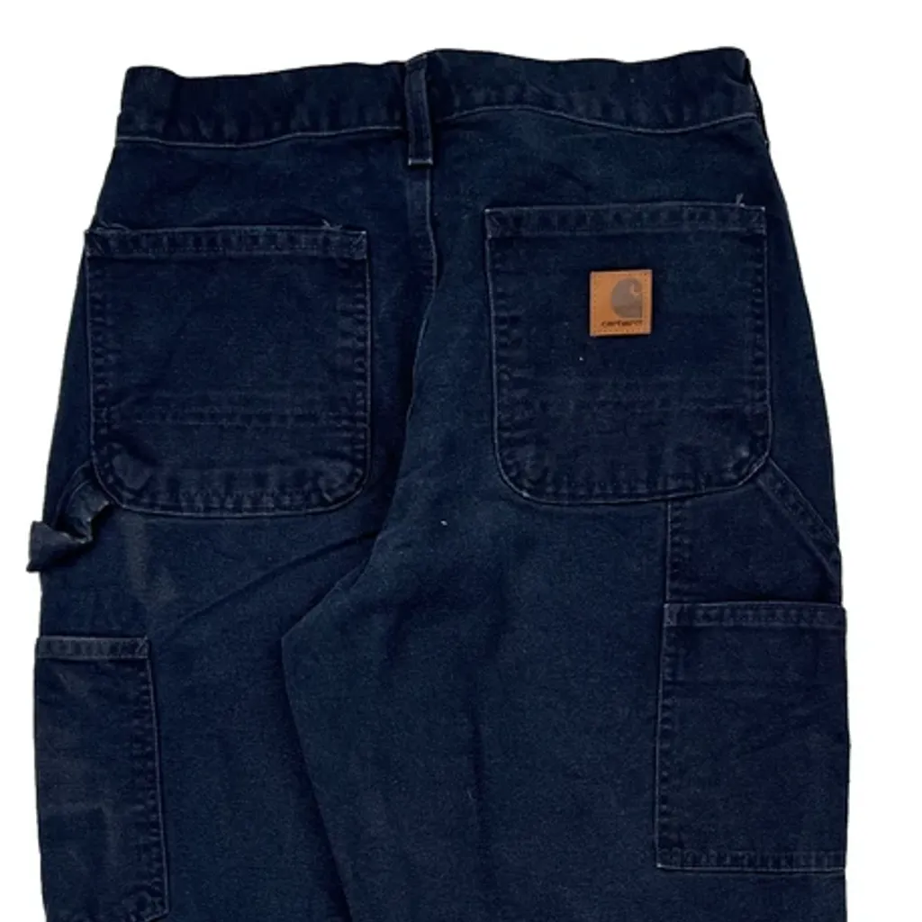 Carhartt B11 Mdn Carpenter Pants - 28W 30L Blue Cotton - Image 8