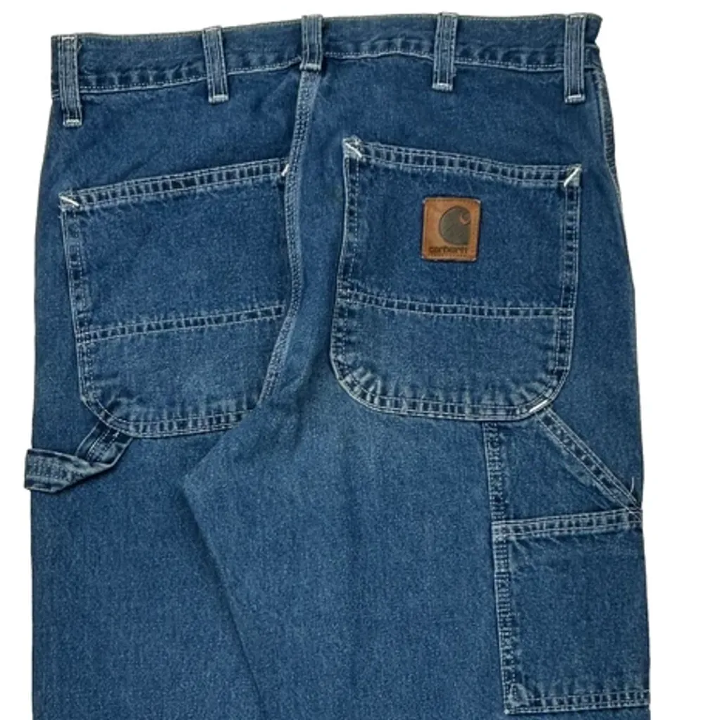 Carhartt Carpenter Pants - 30W 30L Blue Denim - Image 7