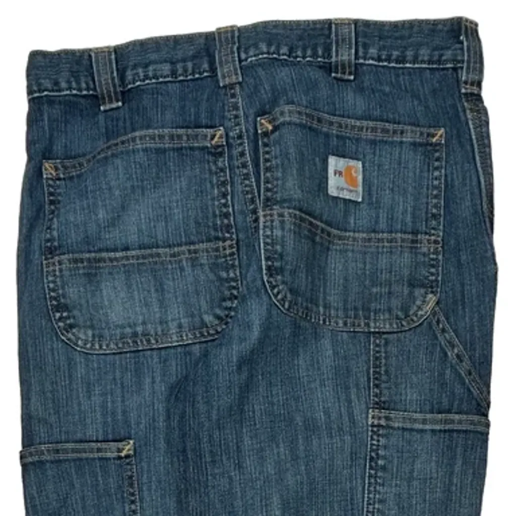 Carhartt Carpenter Pants - 30W 32L Blue Cotton Blend - Image 8