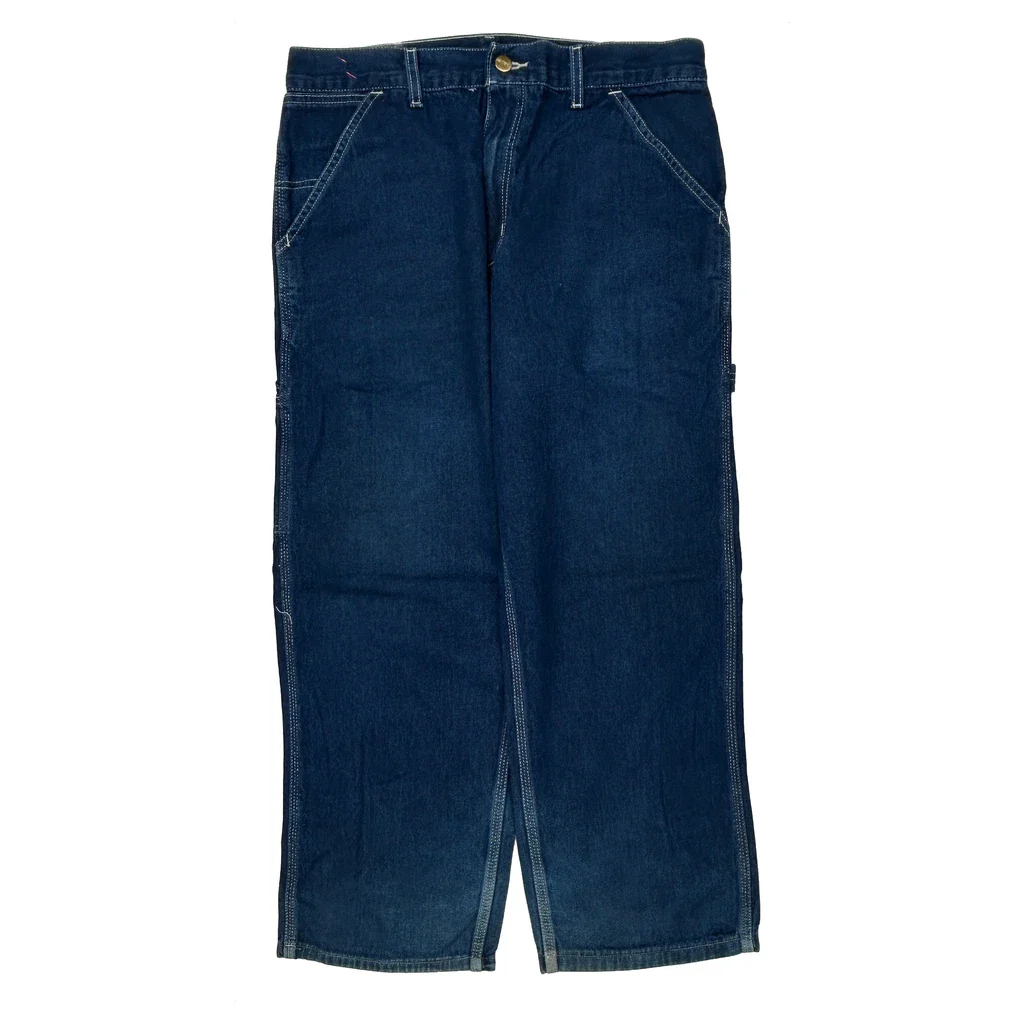 Carhartt Carpenter Pants - 32W 27L Blue Denim - Image 2