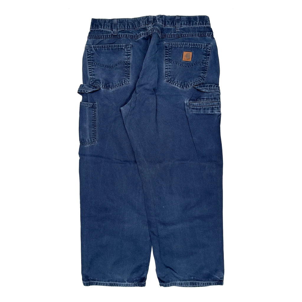 Carhartt Carpenter Pants - 36W 29L Blue Cotton