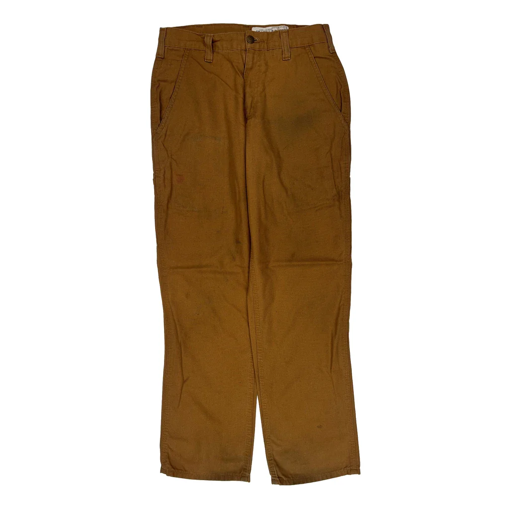 Carhartt Carpenter Pants - 29W 30L Brown Cotton Blend - Image 2