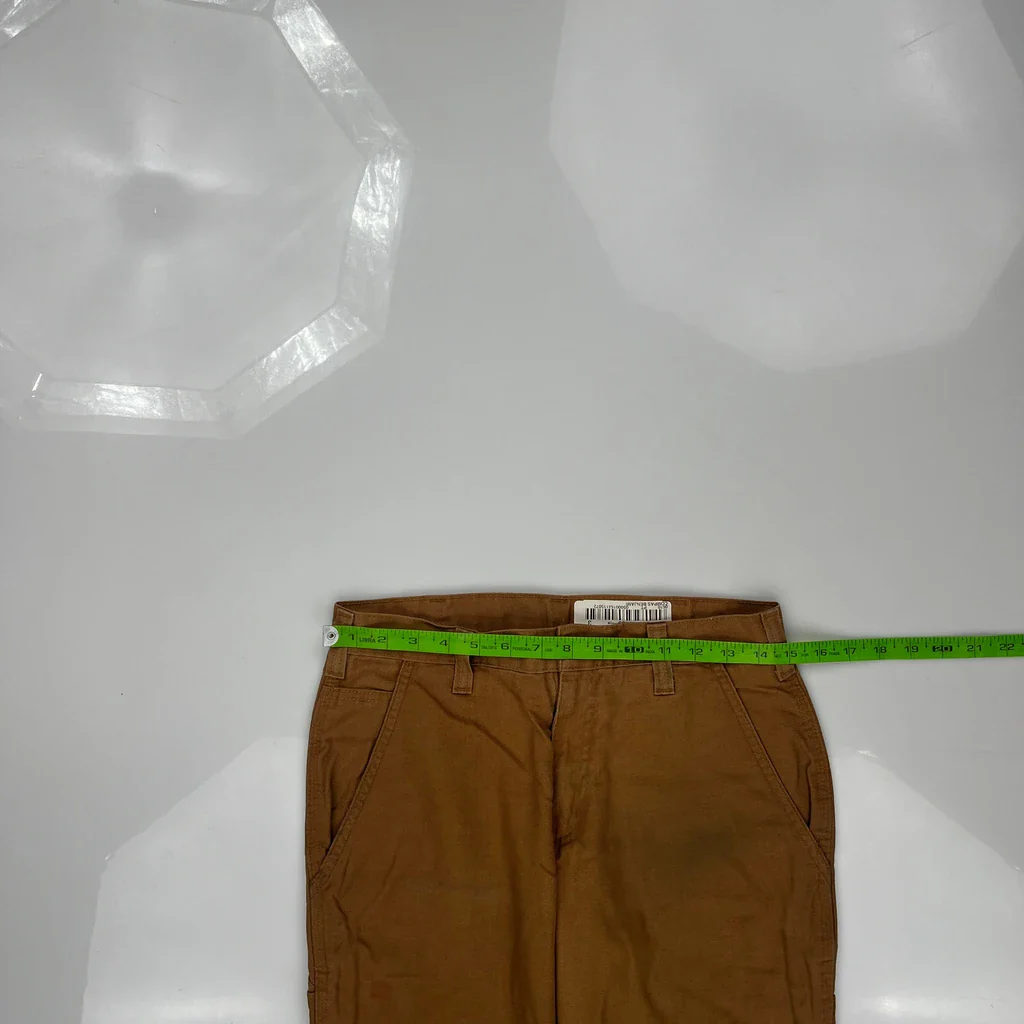 Carhartt Carpenter Pants - 29W 30L Brown Cotton Blend - Image 3
