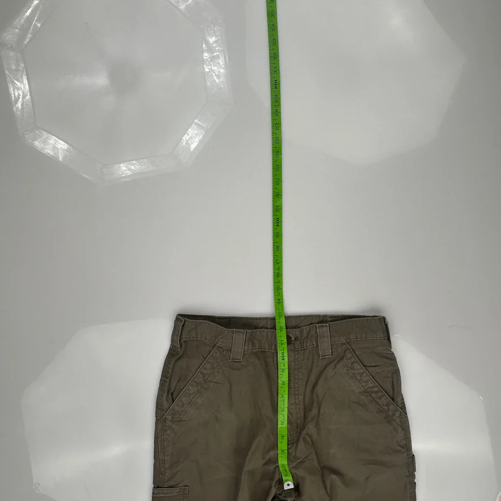 Carhartt B151 Lbr Carpenter Pants - 30W 36L Brown Cotton - Image 4