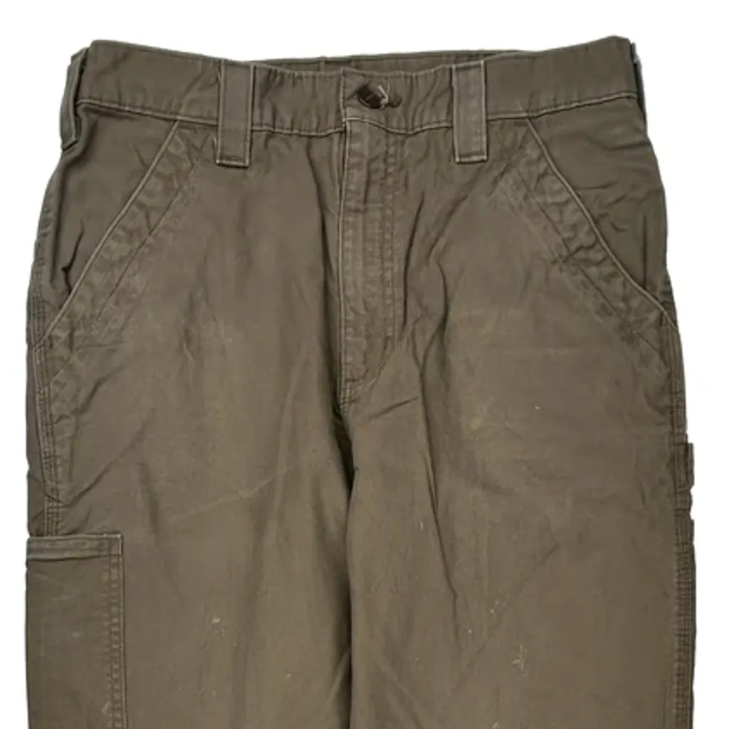 Carhartt B151 Lbr Carpenter Pants - 30W 36L Brown Cotton - Image 9