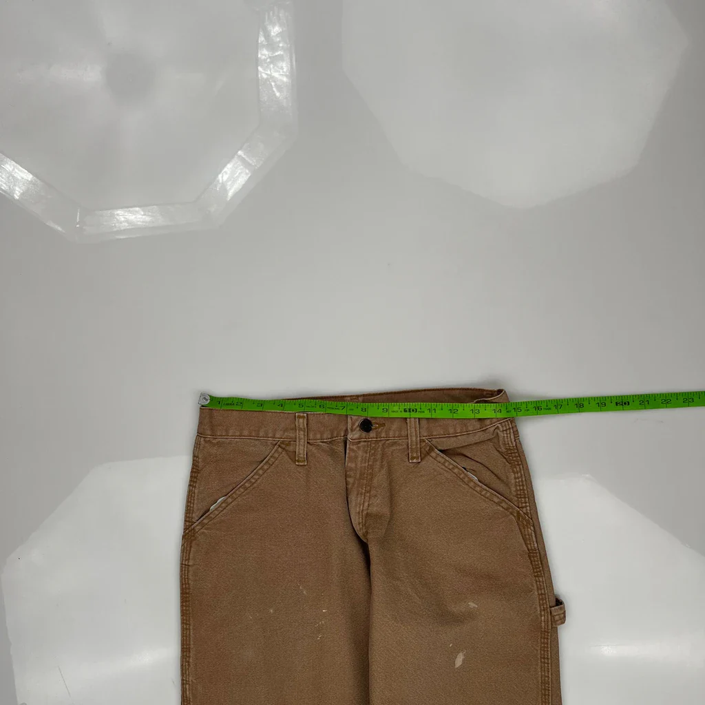 Carhartt Carpenter Pants - 30W 31L Brown Cotton - Image 3