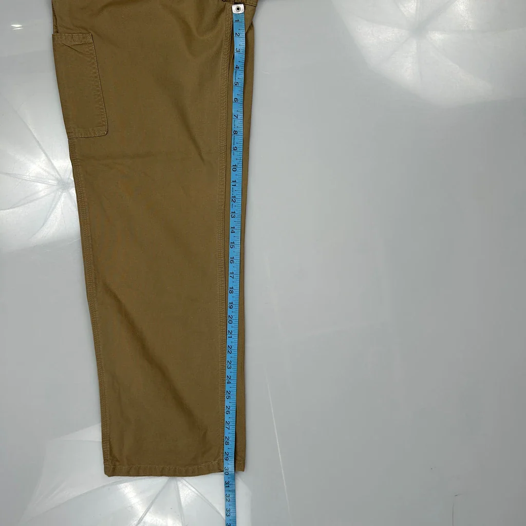 Carhartt Carpenter Pants - 32W 30L Brown Cotton - Image 5