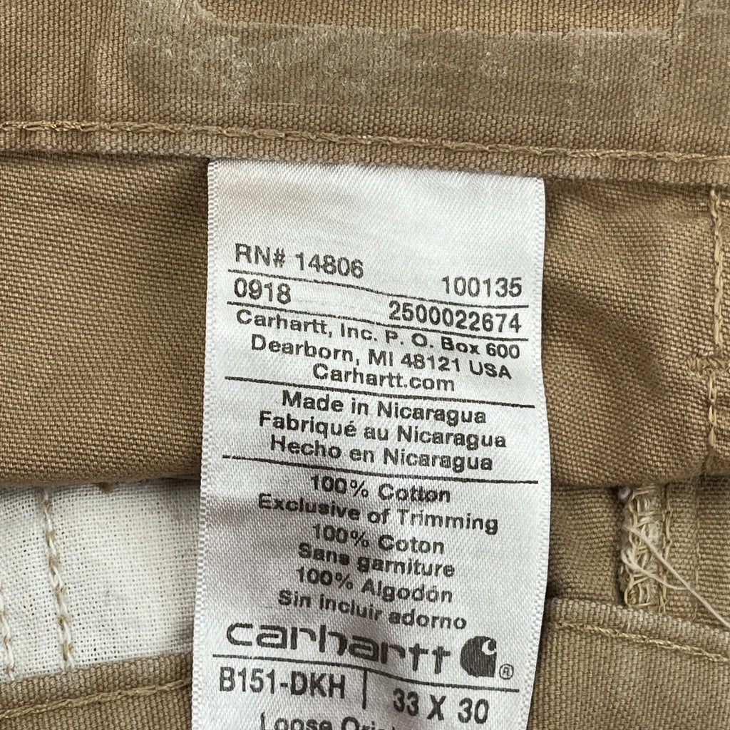 Carhartt Carpenter Pants - 32W 30L Brown Cotton - Image 6