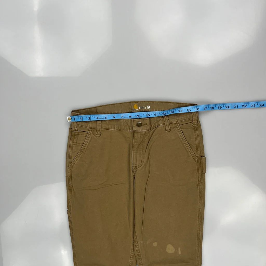 Carhartt Carpenter Pants - 32W 30L Brown Cotton - Image 3