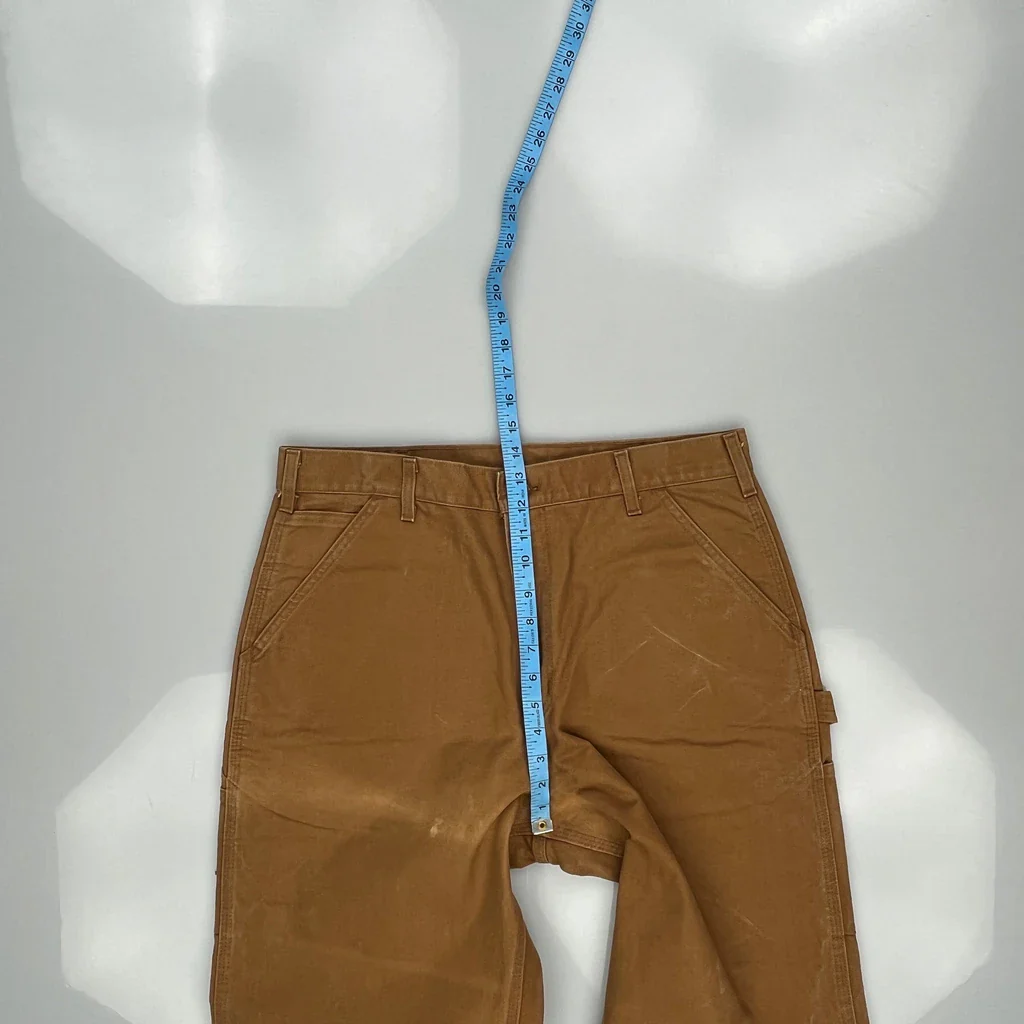 Carhartt Carpenter Pants - 33W 34L Brown Cotton - Image 4