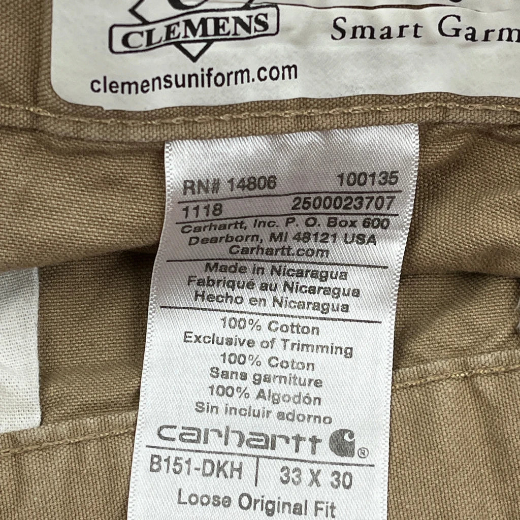 Carhartt Carpenter Pants - 33W 30L Brown Cotton - Image 6