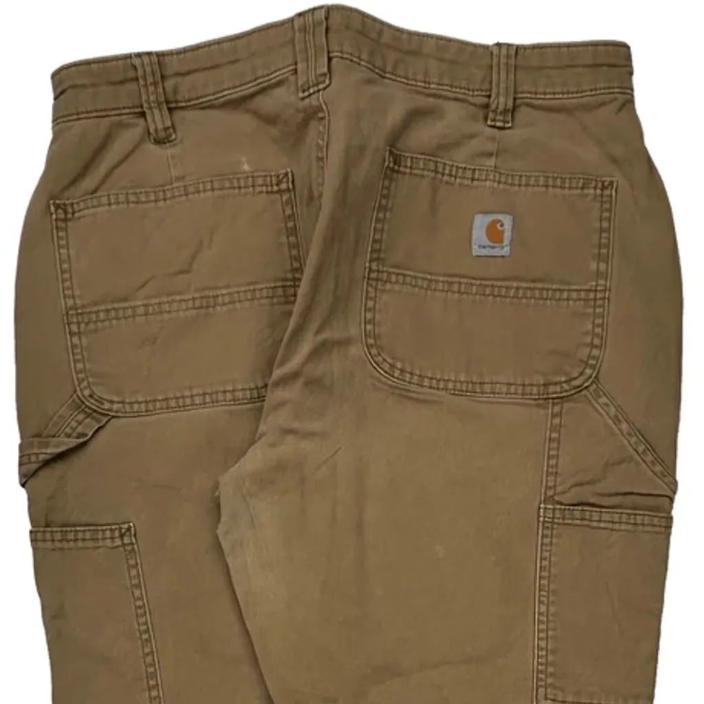 Carhartt Carpenter Pants - 34W 30L Brown Cotton - Image 8