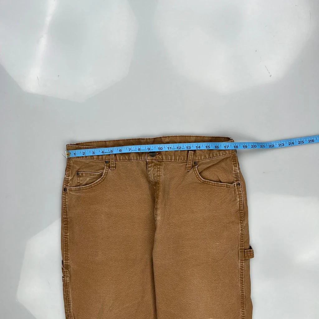 Carhartt Carpenter Pants - 36W 30L Brown Cotton - Image 3