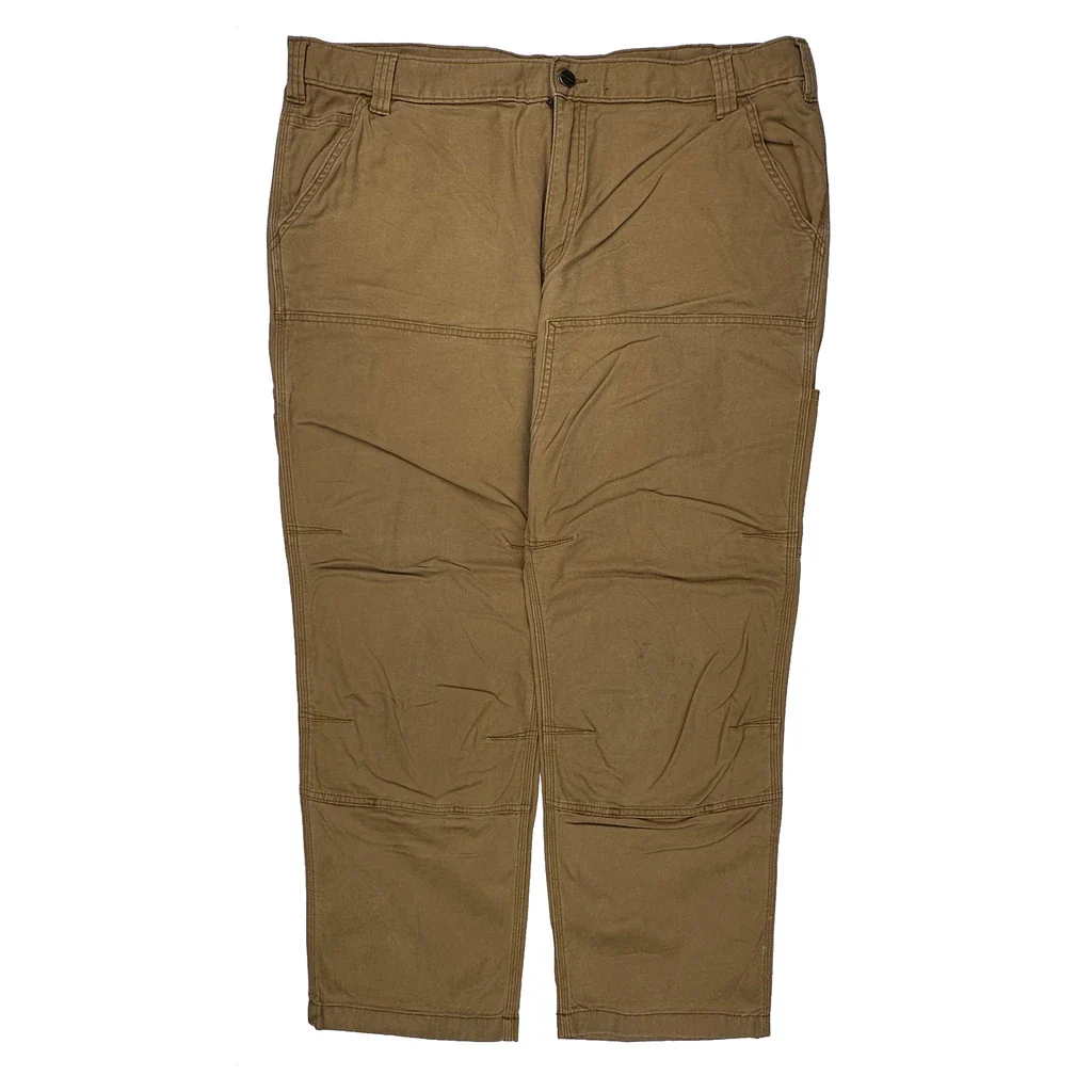 Carhartt Double Knee Carpenter Pants - 40W 30L Brown Cotton - Image 2