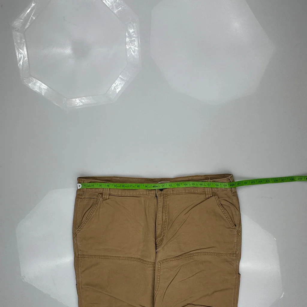 Carhartt Double Knee Carpenter Pants - 40W 30L Brown Cotton - Image 3