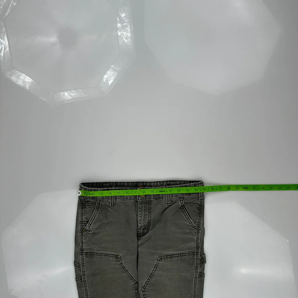 Carhartt Double Knee Carpenter Pants - 30W 30L Gray Cotton - Image 3