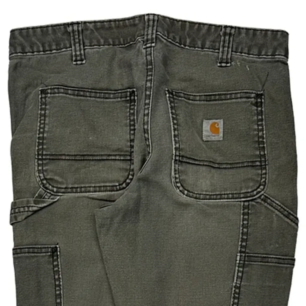 Carhartt Double Knee Carpenter Pants - 30W 30L Gray Cotton - Image 7