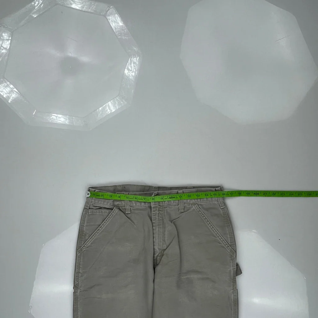 Carhartt B11 Des Carpenter Pants - 32W 33L Gray Cotton - Image 3