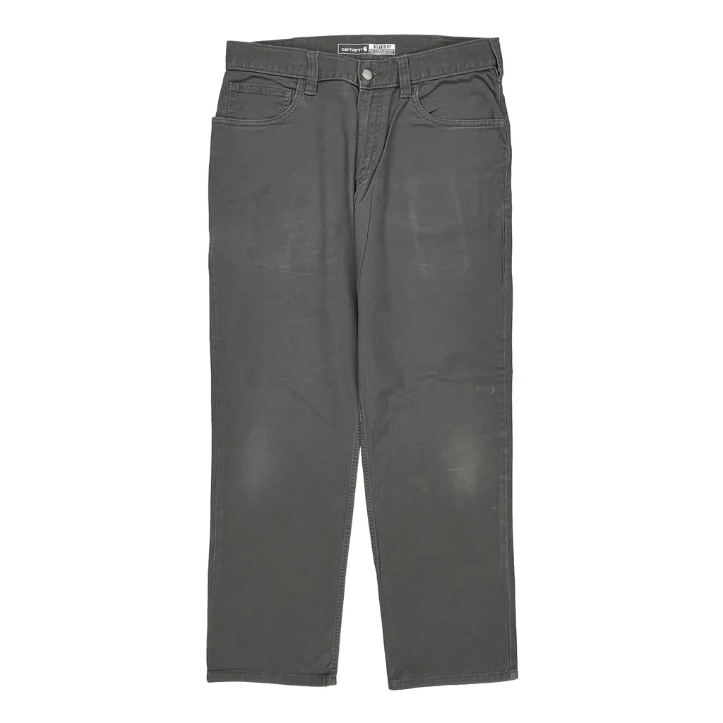 Carhartt Carpenter Pants - 33W 30L Gray Cotton - Image 2