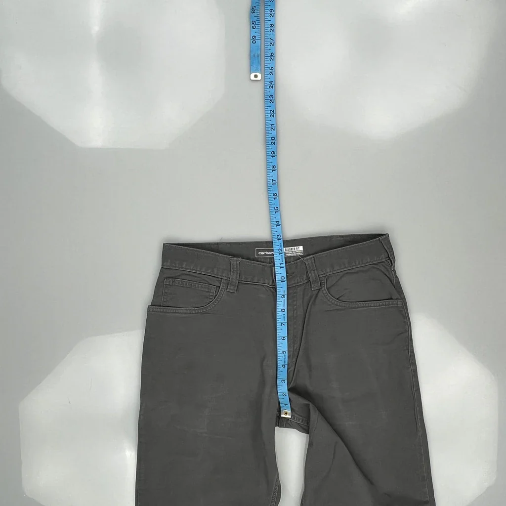 Carhartt Carpenter Pants - 33W 30L Gray Cotton - Image 5